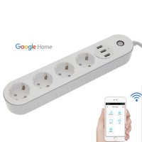 4ac+3 Usb Power Strip Electronic Home Office Surge Protector Eu Plug Hargers Extension Wifi Smart Socket