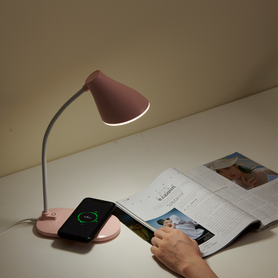 new product 2020 charger wireless charging lamp 2 in 1 wireless charger with night light table lamp